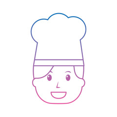 Obraz na płótnie Canvas chef woman happy worker with hat vector illustration