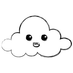cloud sky kawaii character