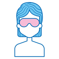 woman with sleeping mask