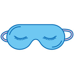 sleeping mask isolated icon