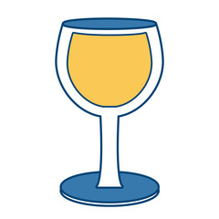 Glass cup isolated