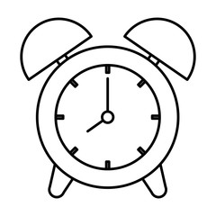 alarm time clock isolated icon