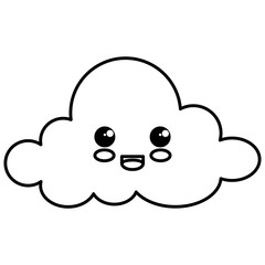 cloud sky kawaii character
