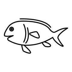 Fish seafood symbol