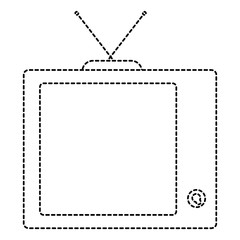 old tv isolated icon
