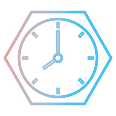 time clock isolated icon vector illustration design