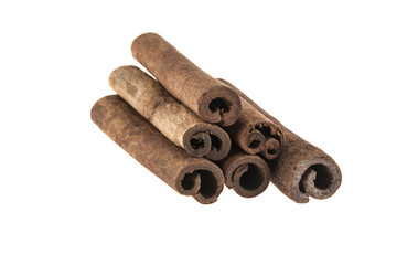 cinnamon isolated on white background