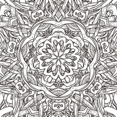 Vector seamless  pattern in mandala style