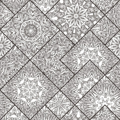 Seamless mandala pattern. Vector endless illustration
