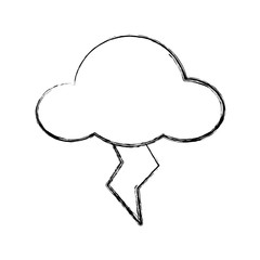 Rainy cloud symbol