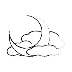moon and clouds icon