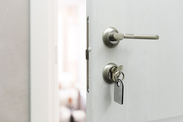 Opening a hotel door concept