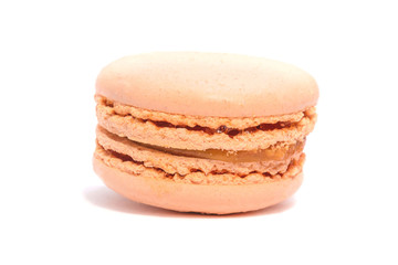 Appetizing cakes macaroons, isolate, close up