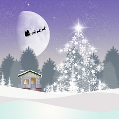  illustration of Christmas tree
