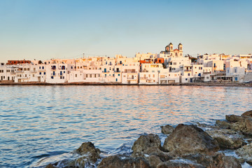 Fototapeta premium The village of Naousa in Paros, Greece