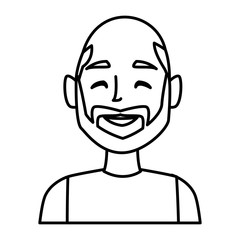 Man face cartoon