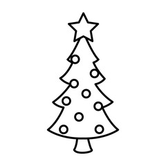 Christmas tree isolated