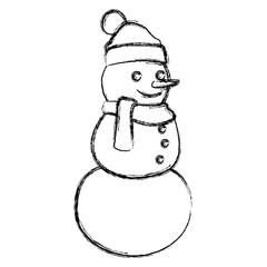 Snowman winter cartoon