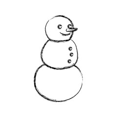 Snowman winter cartoon