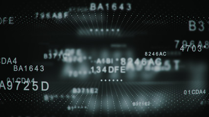 Decoding encrypted digital hexadecimal data code