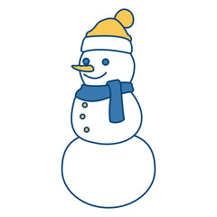 Snowman winter cartoon