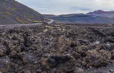 Timanfaya National Park, Volcanic landscape, Lanzarote, Canary islands, Spain
