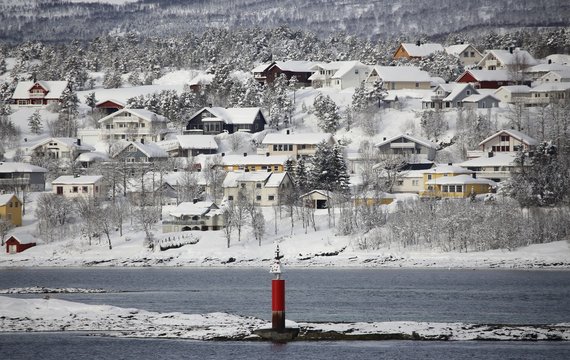 Norwegen, Norway, Finnsnes, Winterlandschaft