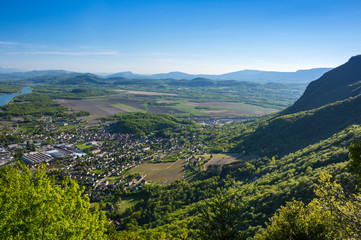 Obraz premium Panoramic view of rural France
