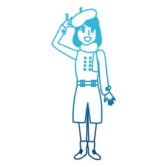 Obraz premium Young woman with winter clothes