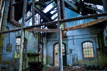 old lost abandonend factory building