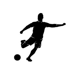 Football Player Silhouette Illustration Vector