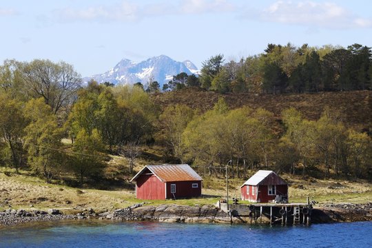 Norwegen, Norway, Ørnes, Landschaft