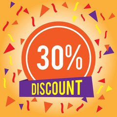 30 % Discount Background Flyer Design