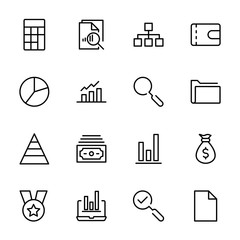 Business icon set.