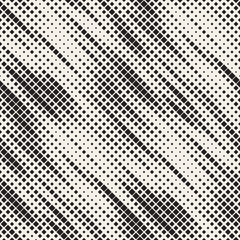 Modern Stylish Halftone Texture. Endless Abstract Background With Random Size Squares. Vector Seamless Chaotic Squares Pattern