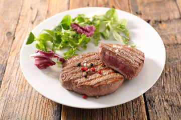 grilled beef steak