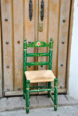 silla verde 
