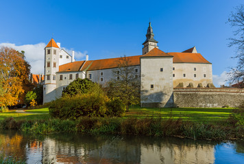 Fototapeta na wymiar Telc castle in Czech Republic