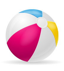 beach ball childrens toy stock vector illustration
