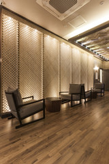 hotel massage room interior in seoul, korea.