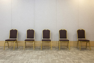 chairs, hotel interior in seoul, korea.