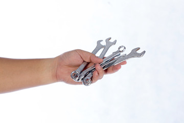 wrench on white background