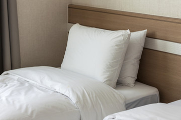 pillow, hotel interior in seoul, korea