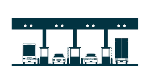 toll plaza icon © dzm1try