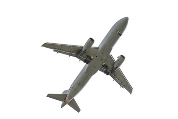 Airplane on white background 