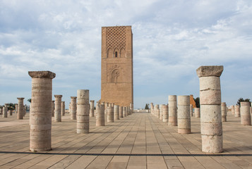 Hassan Tower in Rabat, Morocco 