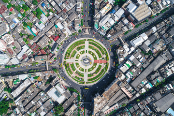 Bangkok metropolis with modern building in the city