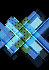 Color arrows on black background