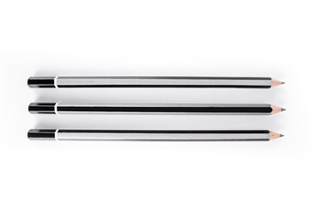 Black pencil isolated on white background