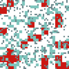 Knitted Christmas Abstract Square Pattern